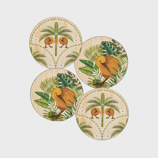Coasters Kiwi Tropics Set of 4