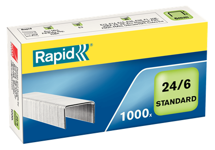 Rapid 24/6 Standard 1000 Staples