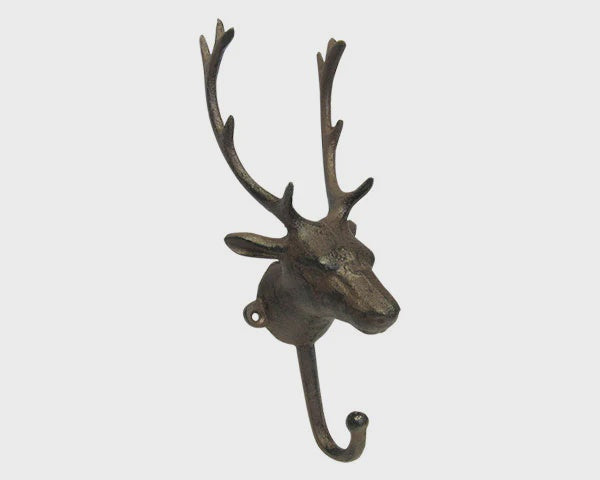Stag Coat Cast Iron Hook Med