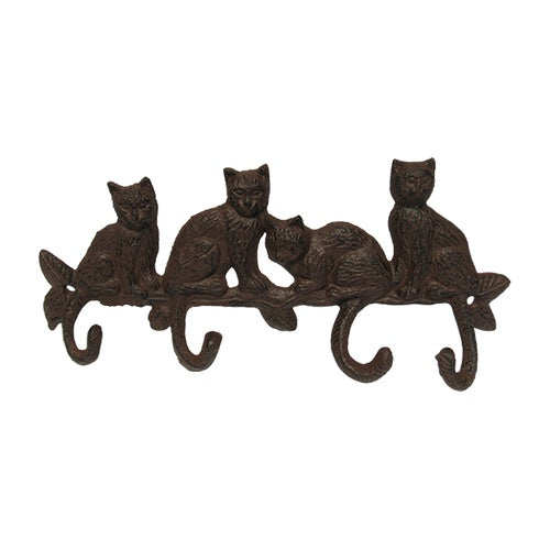 Four Cats Cast Iron Hook