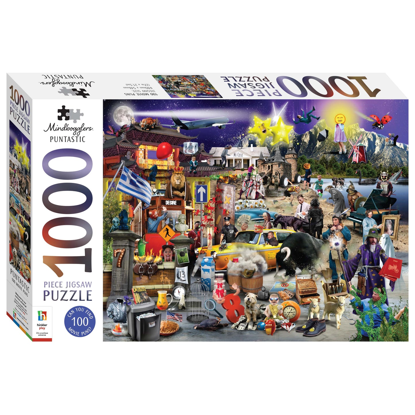 Mindbogglers Puzzle 1000pc Puntastic Movies