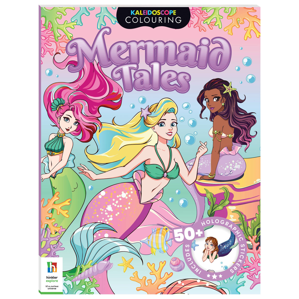 Kaleidoscope Sticker Colouring: Mermaid Tales