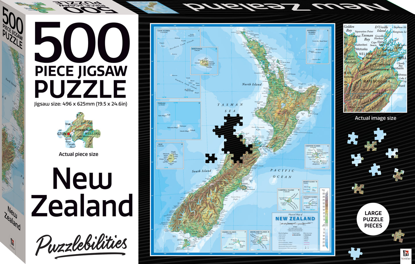 Puzzlebilities New Zealand Map Puzzle