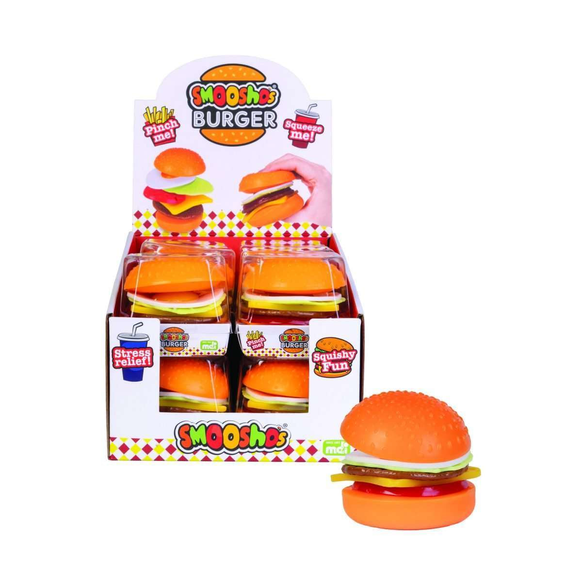 Smooshos Burger Build Your Own Stress Ball Toy