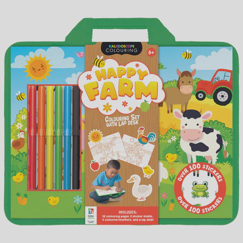 Lap Desk Colouring Set - Farm