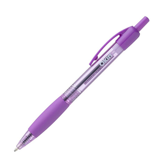 Okin Ballpoint Pen with Grip- Purple