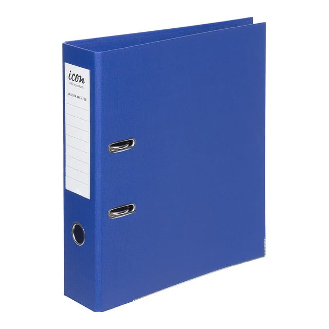 Icon Lever Arch File Linen Blue A4