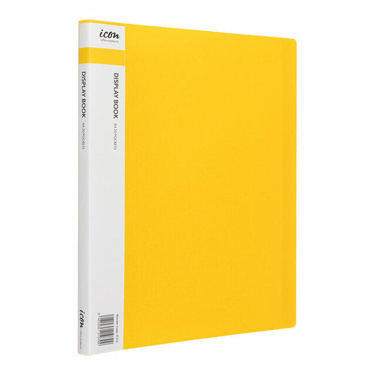 Icon Display Book A4 20 Pckt Yellow