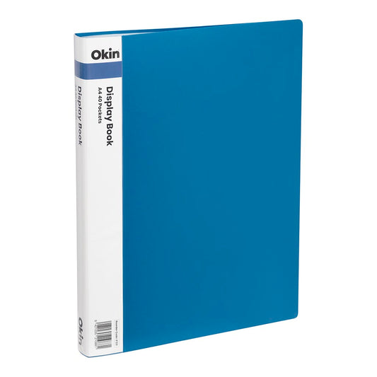 Okin Display Book A4 40 Pckt Blue