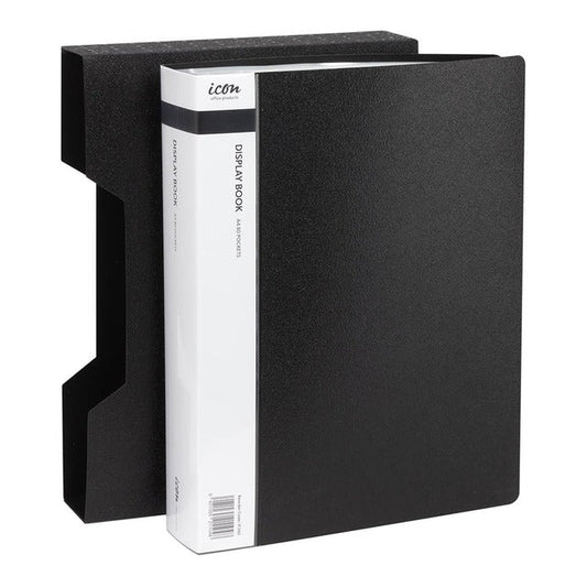 Okin A4 80 Pocket Display Book Black