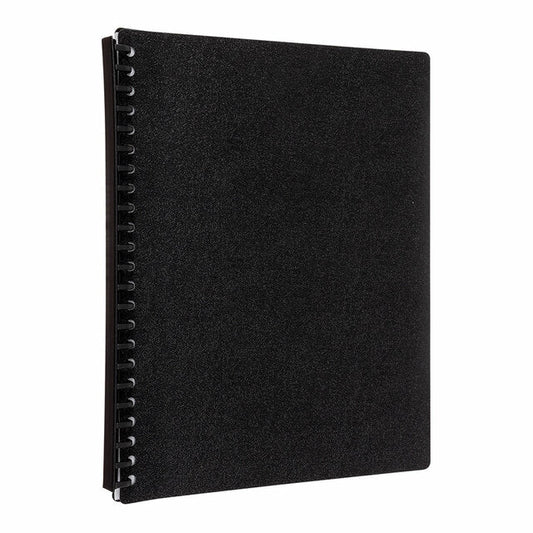 Icon Refillable Display Book 20 Pkt Blk