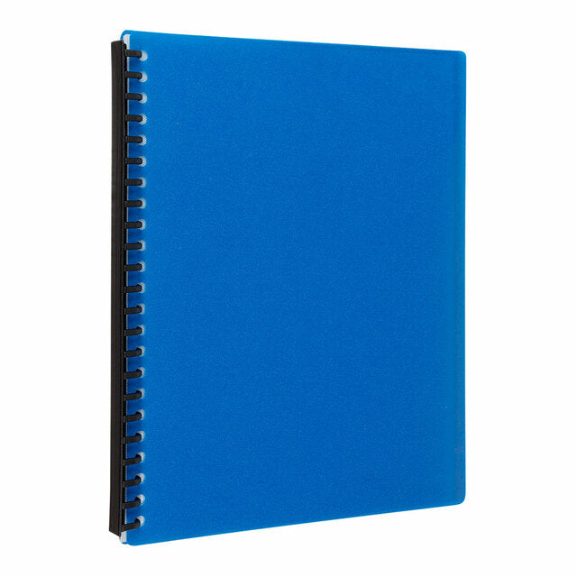 Icon Refillable Display Book 20 Pckt Blue