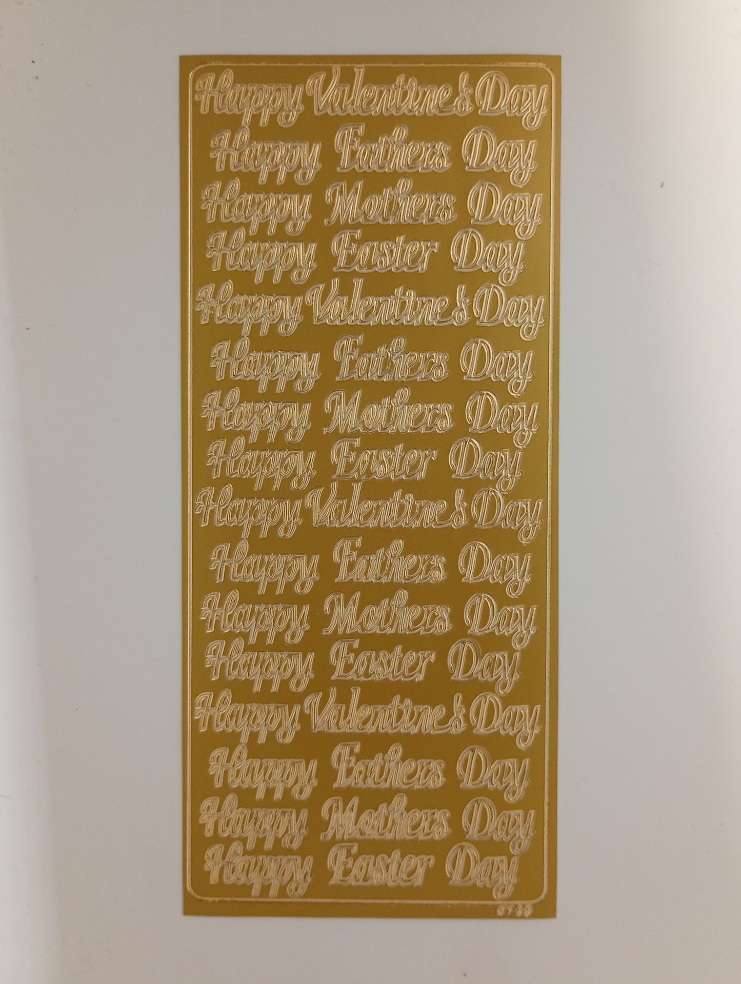 Happy Days Asst Stickers Gold #PC2743G