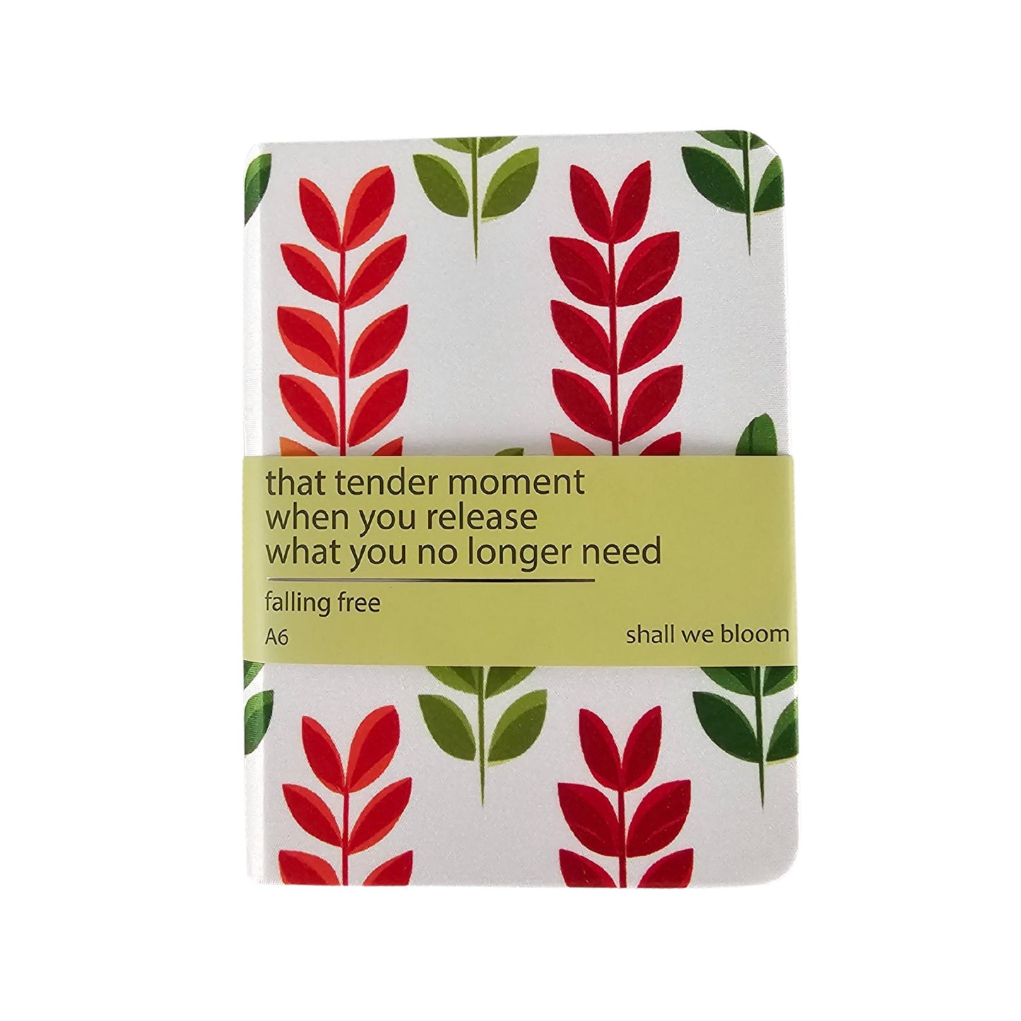 Fabric Bound A6 Journal Falling Free