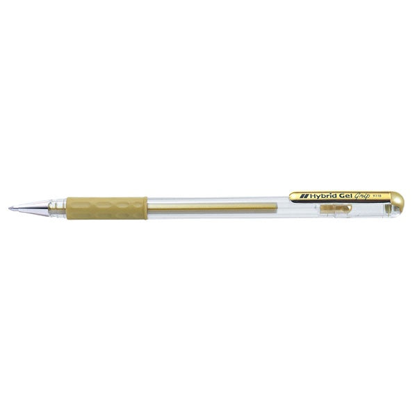 Pen Roller Gel Grip Metallic Gold