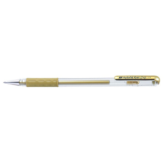 Pen Roller Gel Grip Metallic Gold