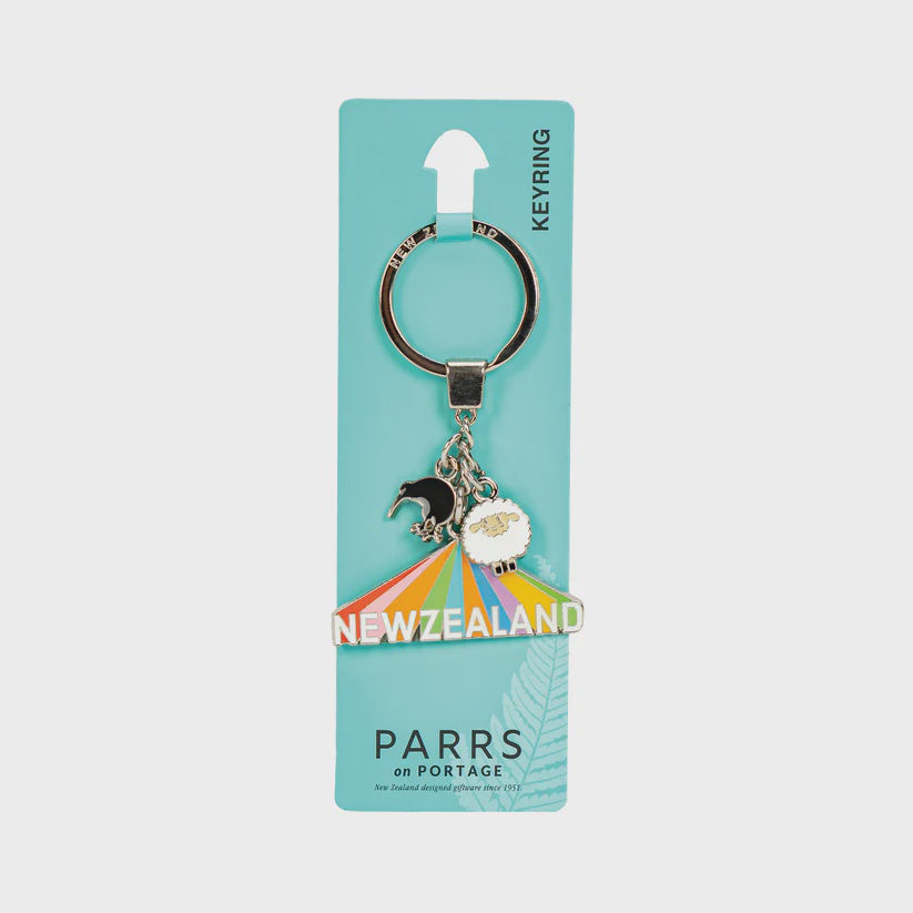 Keyring Metal Rainbow New Zealand