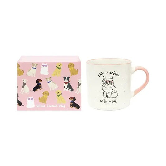 Loved By My Life Is Better With A Cat Mug