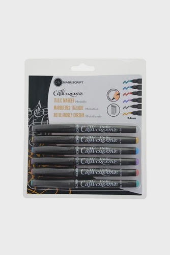 Manuscript CalliCreative Italic Markers Metallic Set 6