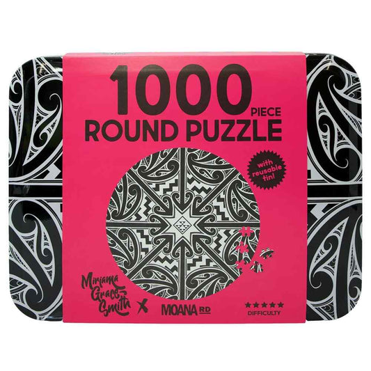 Moana Road 1000 Piece Round Puzzle Tin - Miriama Grace-Smith
