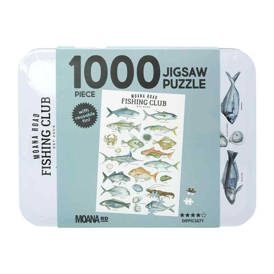Moana Road 1000 Piece Puzzle Tin Fishing Club