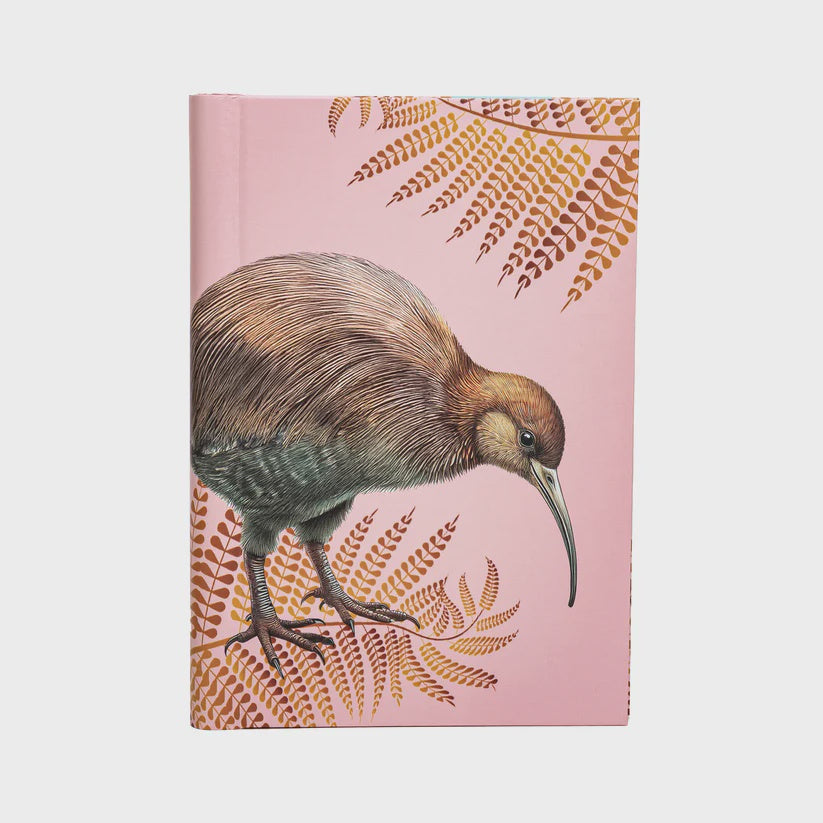 Notebook Kiwi with Leaves A5