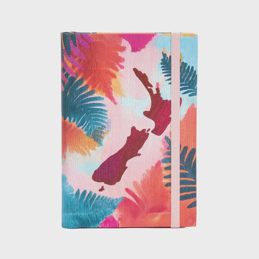 Notebook Map of New Zealand A6