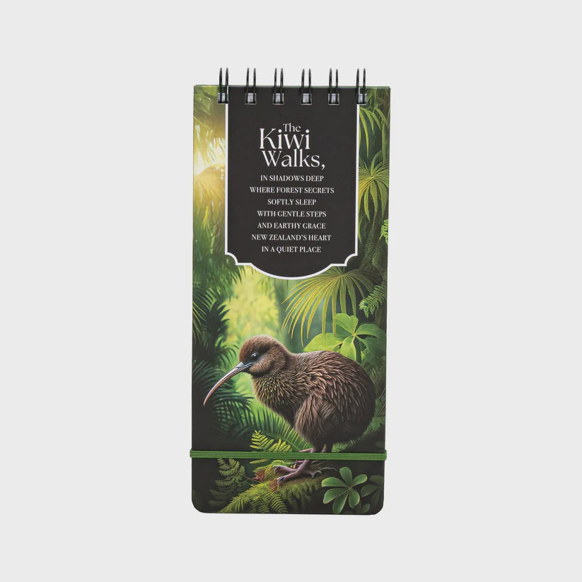 Notepad Spiral Poem Kiwi Walks