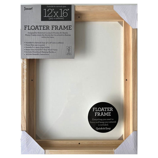 Jasart Floater Frame 12x16'' Natural Thin