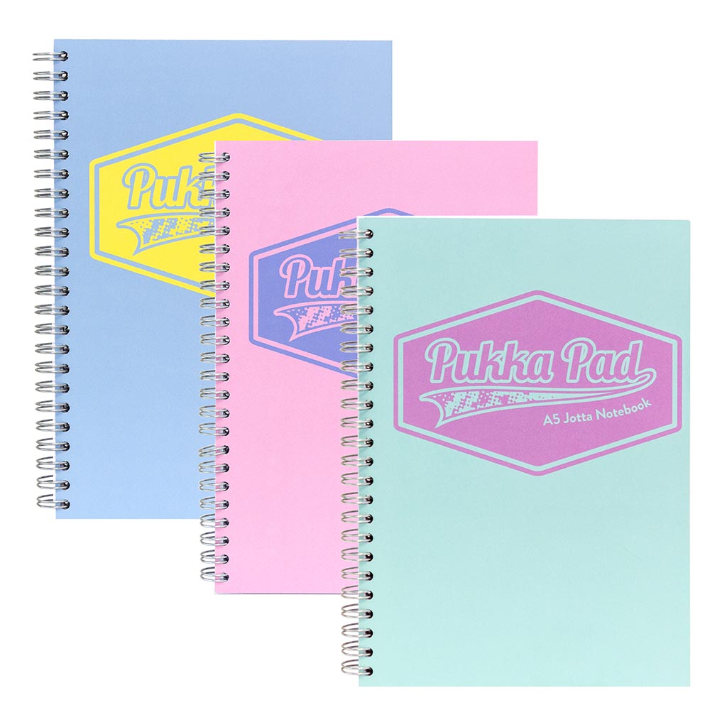 Pukka Pastel Jotta Notebook Spiral Lined A5