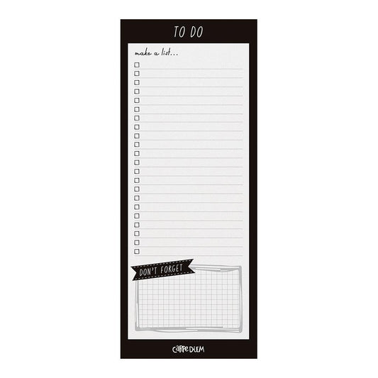 Carpe Diem Magnetic To Do List Black