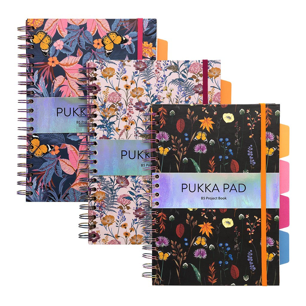 Pukka Bloom Hardcover Project Notebook B5