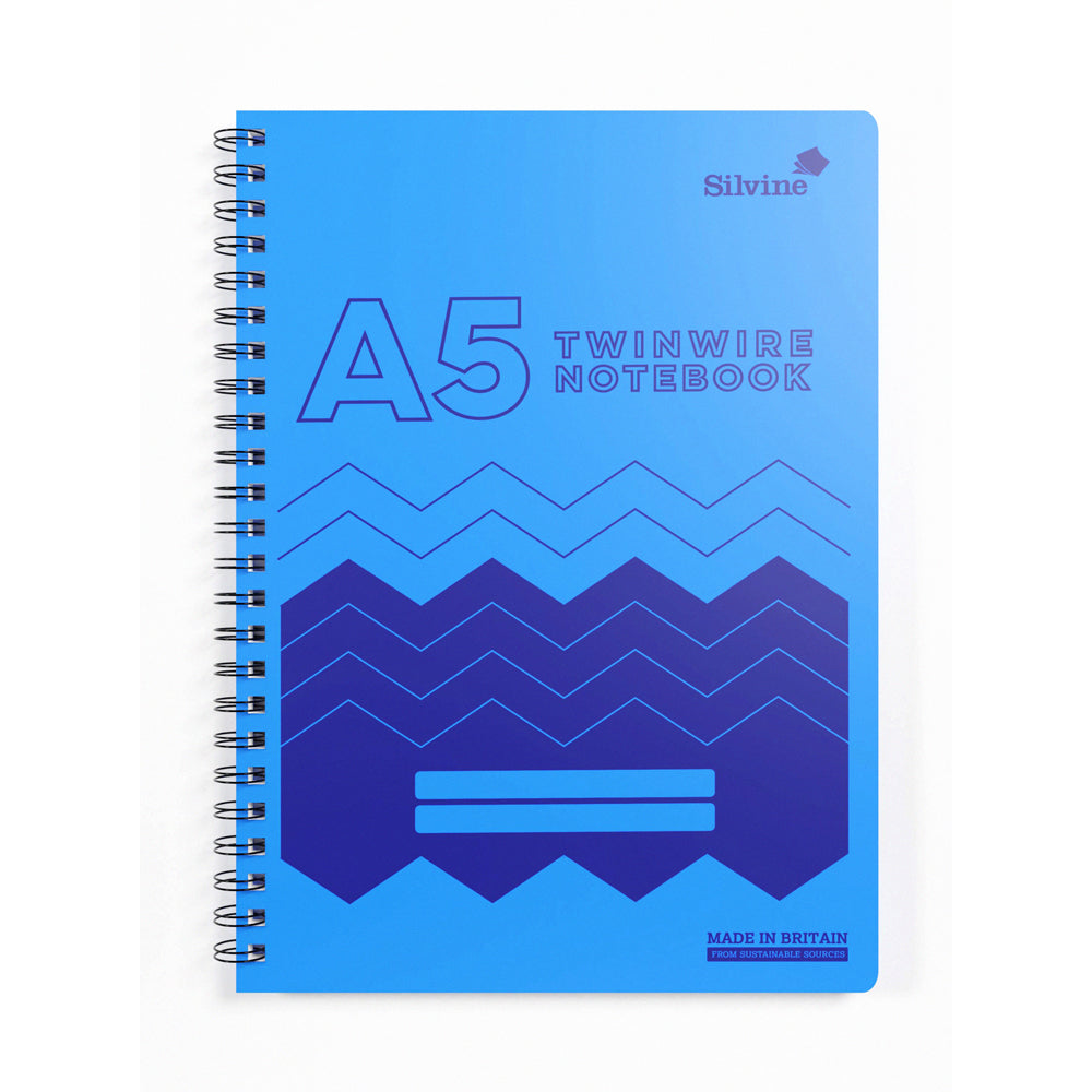 Silvine Fsc Twin Wire Notebook A5