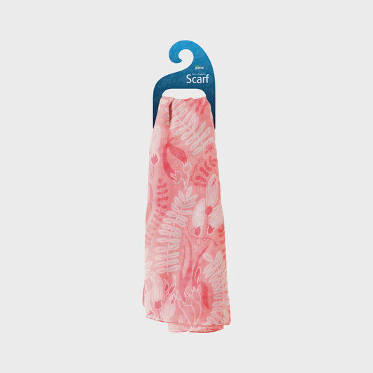 Scarf Kowhai Flower Pink