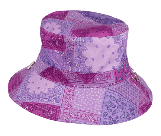 Spencil Reversible Bucket Hat - Paisley Patch S/M