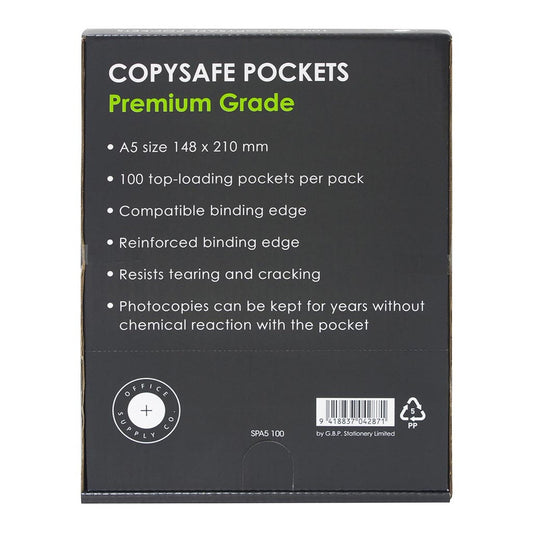 Copysafe Pockets A5 Pk 100