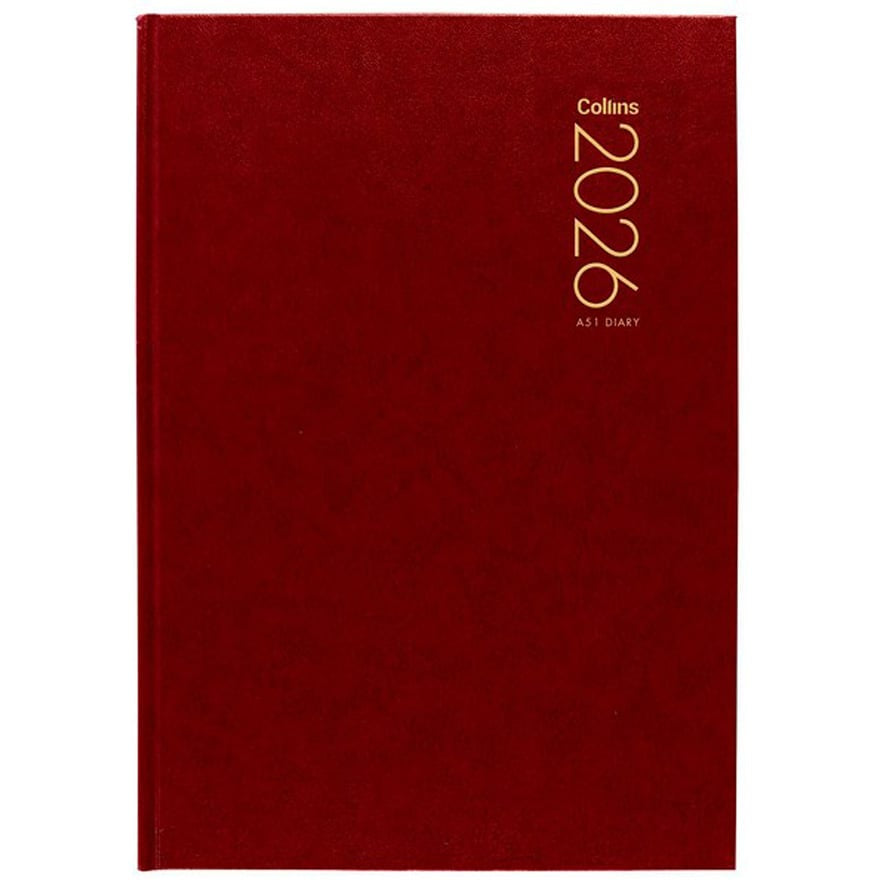 2026 Collins Diary A51 Red Day to Page