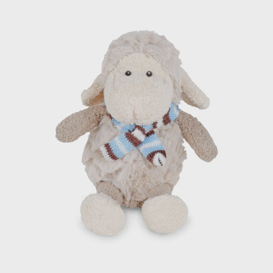 SHEEP TOY KNIT SCARF BLUE