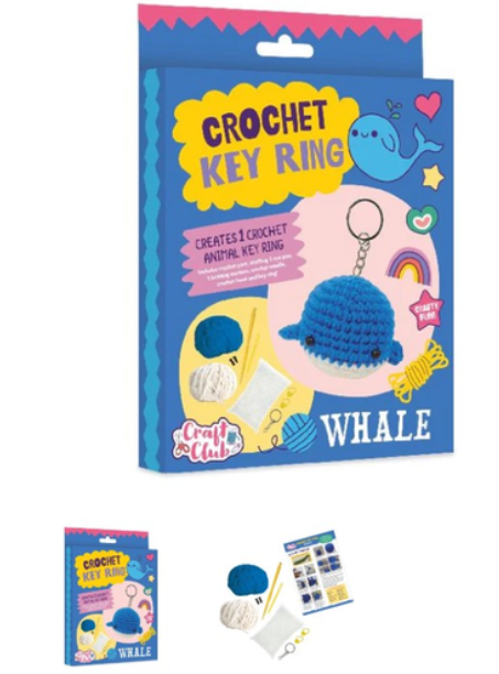Craft Club - Whale Crochet Keyring