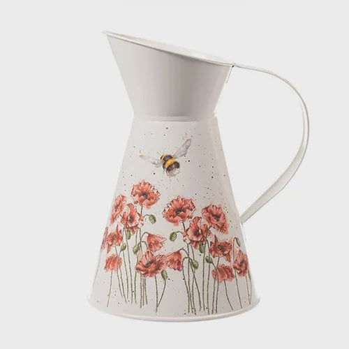 Poppies & Bee Flower Jug by Wrendale