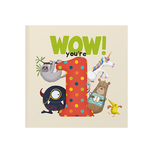 WOW! You're 1 Birthday Card Book