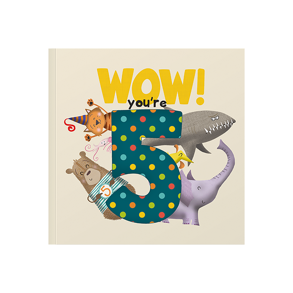 WOW! You're 5 Birthday Card Book