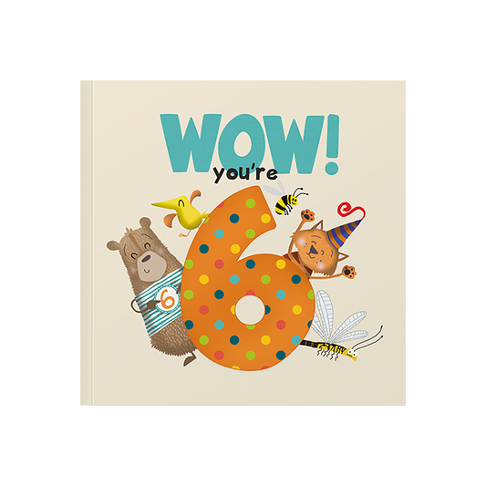 WOW! You're 6 Birthday Card Book