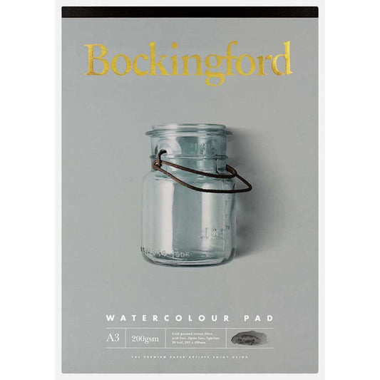 Bockingford A3 W/Col Pad 200Gms 20 Leaf