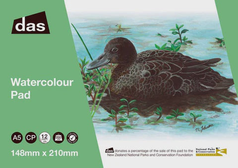 Das Watercolour Pad C/P A5 200gsm 12 Sheets