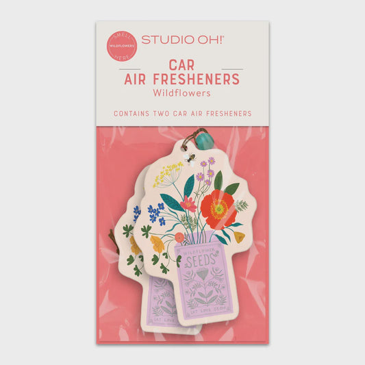 Studio Oh! Car Air Freshener Wildflowers 2pk