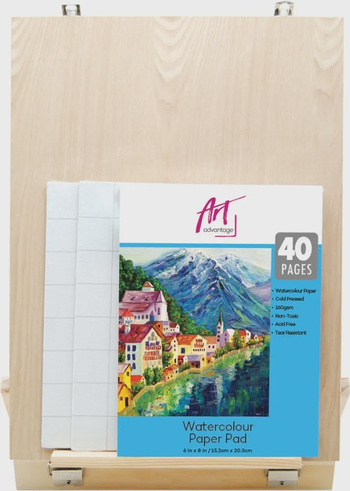 AA Painting Wooden Box Acrylic & Watercolour Set