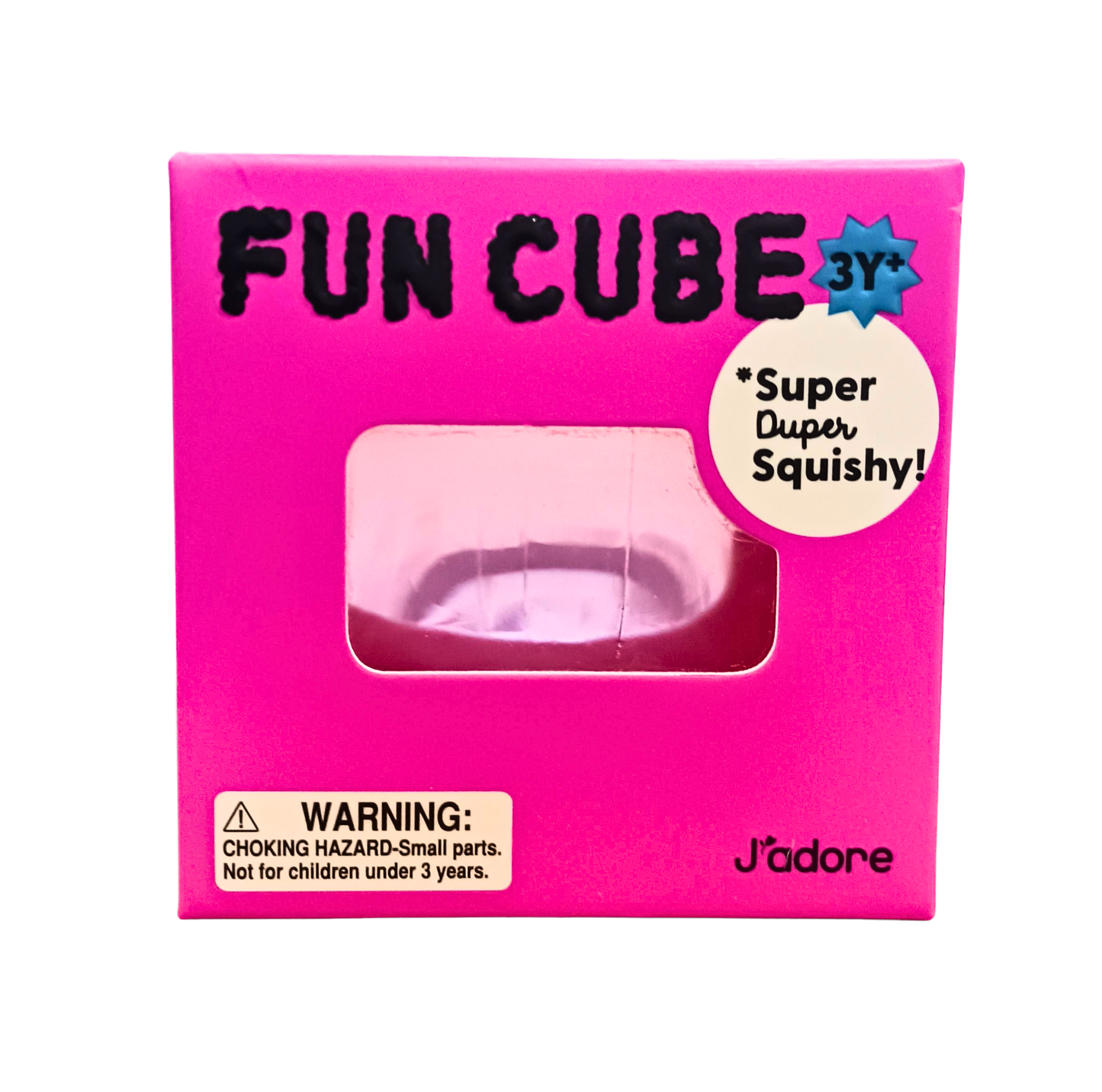 J'adore Fun Cube Squishy - Pink