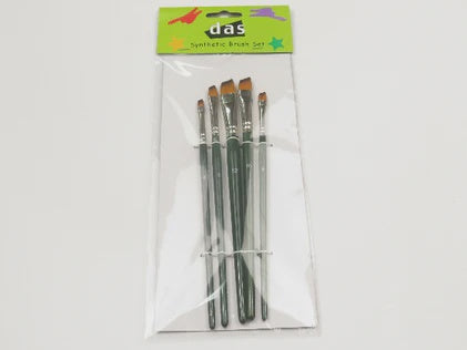 Das Brush  Synthetic Assorted Angular Set 5Pce