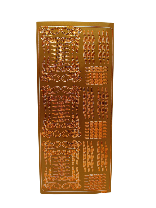 #PC1888C Art Deco Corners - Copper
